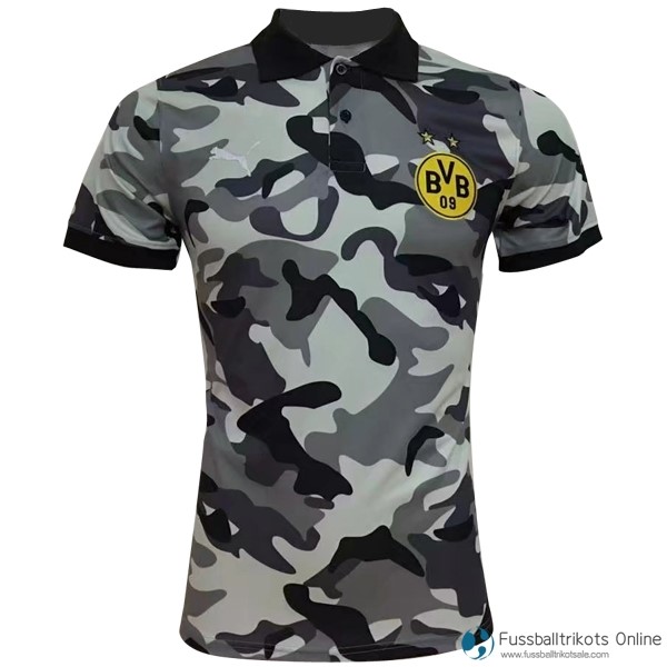 Borussia Dortmund Polo 2017-18 Grau Fussballtrikots Günstig